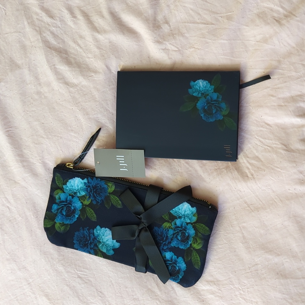 J. Jill mini notebook and a pencil/ cosmetic case